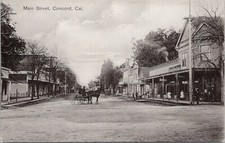 RPPC Concord California Street Scene "Admission Day" 1910 Contra Costa County