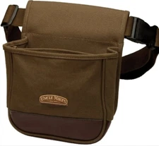 Uncle Mike's Deluxe Canvas Shell Pouch (Brown, One Size) 42140