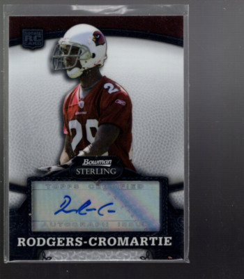 B0980- 2008 Bowman Sterling #101 Dominique Rodgers-Cromartie RC Auto - NM-MT