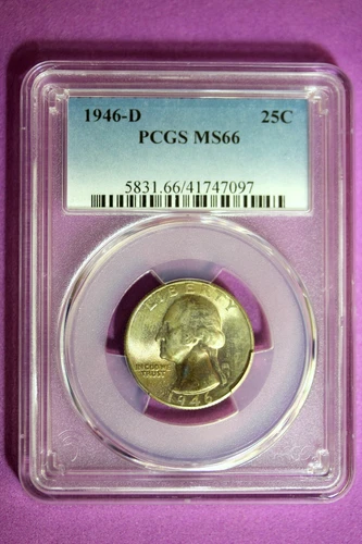 1946 D PCGS MS66 Washington Quarter #B32656