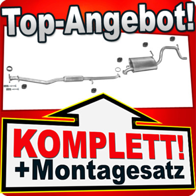 Auspuff für SUZUKI WAGON R+ (MM) 1.3 76PS Auspuffanlage