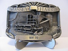 Massey Harris MH 20 SP Combine Pewter Belt Buckle 1986 Limited Ed 550/5000 farm