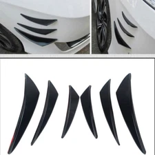 Car Bumper Lip Diffuser Splitter Fins Body Spoiler Tuning Canards Valence Chin