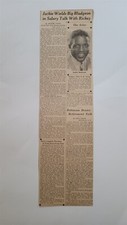 Jackie Robinson 1947 Sporting News Rookie Branch Rickey Salary Picture Article