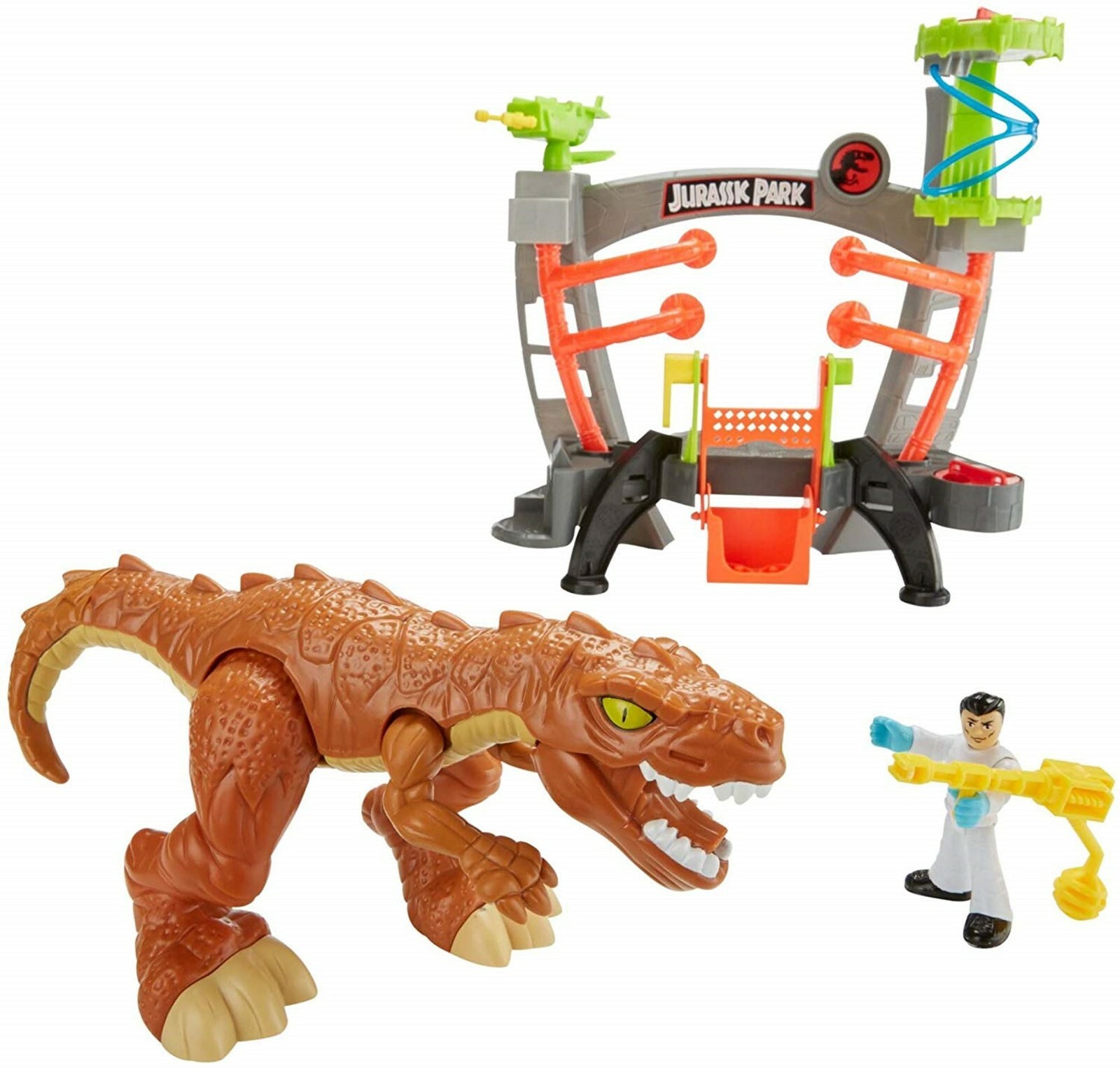 imaginext jurassic world lab gift set