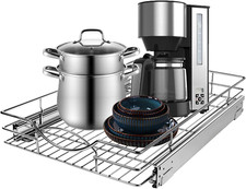 Pull Out Cabinet Organizer 26" W X 21" D, Heavy Duty Kitchen Cabinet Pull Out Sh