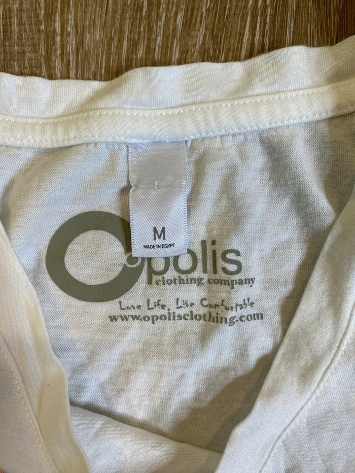 Camiseta sin mangas de baloncesto Oklahoma City blanca naranja suelta fluida marca Opolis mediana Foto 2 de 4