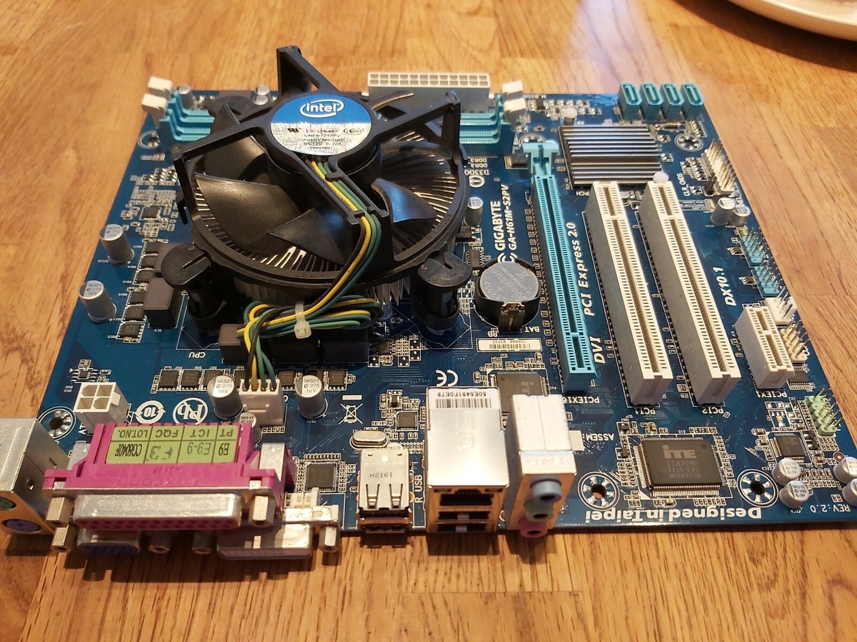 GIGABYTE GA-H61M-S2PV rev Motherboard Combo Intel i5 3330