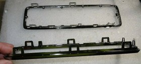 Microsoft Xbox 360 S Console 1439 Top & Bottom Chrome/Silver Bezel Trim-Just OK