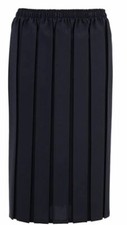 Ladies Women Tartan Pleated Box Check Skirt 27 Inch Length Elastic Size 10-26