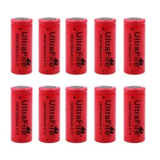 UltraFire 26650 Battery 3.7V Flat Top Rechargeable Batteries Cell For LED Torch