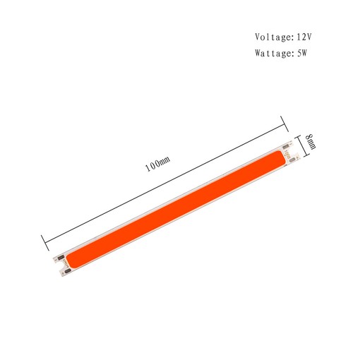 100*8MM LED COB Chip Light 5W DC 12V 14V for Lamp Bulb Blue Green Red Warm Cool - Picture 2 of 16