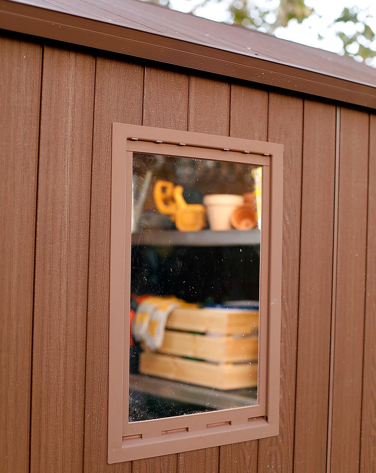 Keter Darwin Outdoor Apex Double Door Garden Storage Shed 6ft x 6ft In