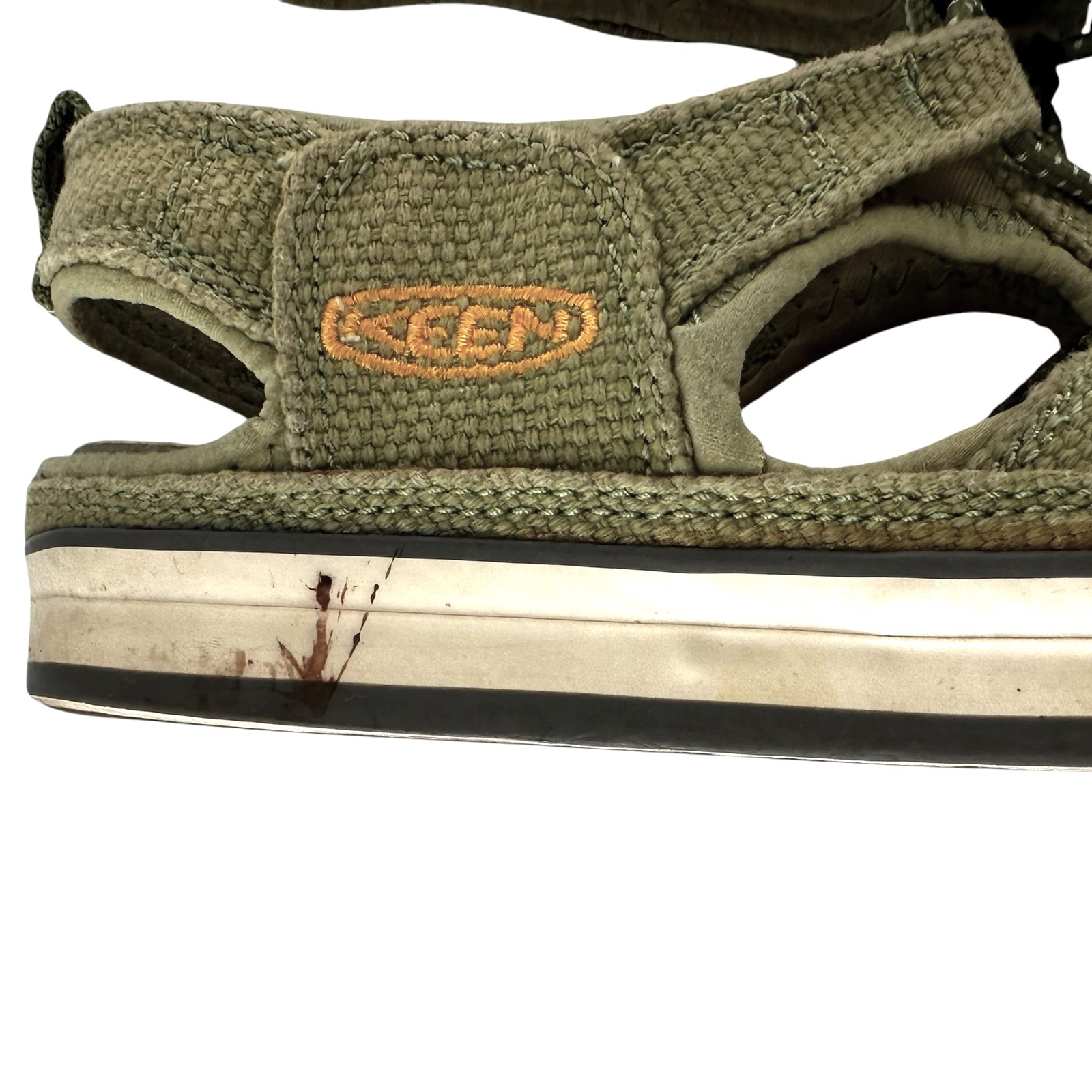 Keen Green Coronado Vulcanizzato Tela Pescatore Sandalo Scarpe da Escursionismo Taglia 6 5