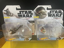 2019 HOT WHEELS STAR WARS 1/64 STARSHIPS SPEEDER & HOVER PRAM  NIP HTF LOT 3