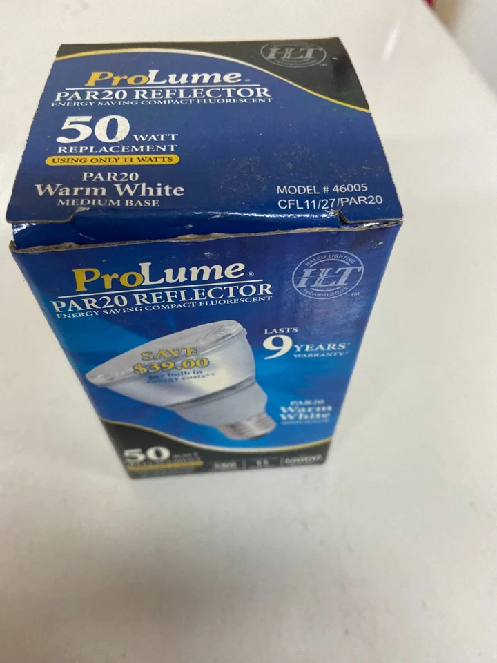 CFL11/27/PAR20 PRO LUME PAR20 REFLECTOR MODEL 46005 BULB LIGHT - Image 3 of 3