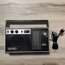 Vintage Sony AM/FM 2 bands radio TFM 7250W ---Tested Working Fast Shipping