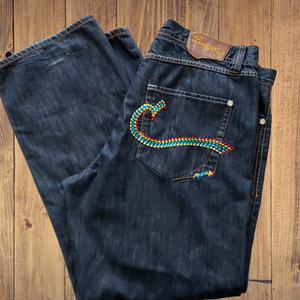 mens jeans with embroidered back pockets