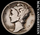 1927-D Mercury Dime- Silver- Scarce Better Date No Reserve #J2455