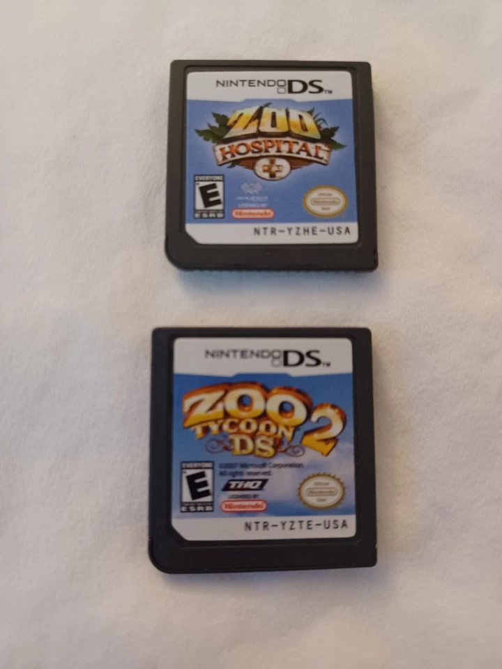 Nintendo DS Zoo Tycoon 2 DS & Zoo Hospital  Video Games Lot of 2 w Case & Manual - Image 4 of 4