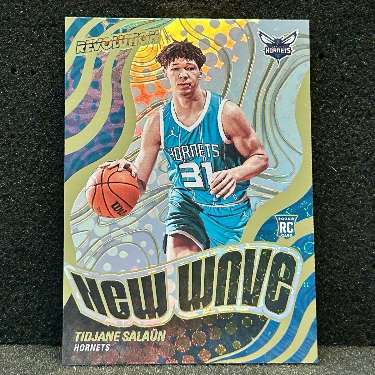 Tidjane Salaun Rookie Card New Wave 2024-25 Panini Revolution #17