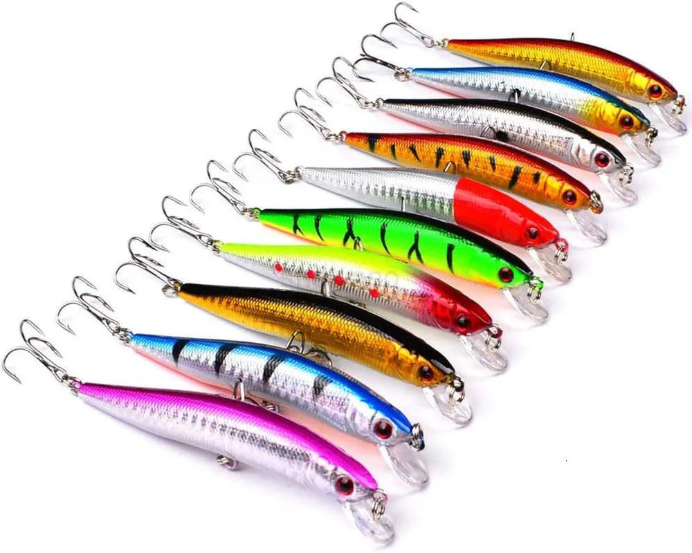 10-Piece Lifelike Swimbait Kit for Bass and Trout - Hard Lures for All Waters - Image 9
