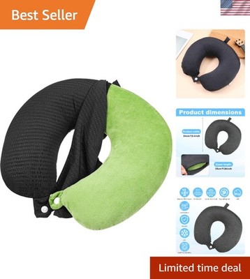 Durable and Comfortable Neck Pillow Cover for Traveling - Zippered Convenience