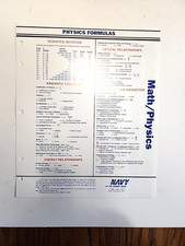 5 Physics Formulas Charts and Trigonometrics ...