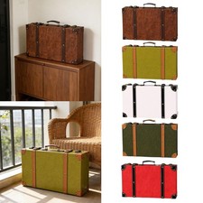 Valigia vintage decorativa, scatola portaoggetti, ornamenti, scatola