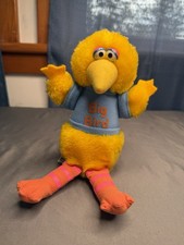 8" VINTAGE Knickerbocker BIG BIRD SESAME STREET YELLOW STUFFED ANIMAL PLUSH TOY