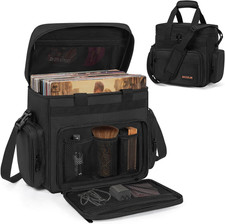 Vinyl Record Storage Bag with Divider Durable LP Albums Storage Carrying Case Fi