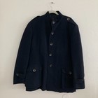 Liliana Castellanos Alpaca Merino Wool Jacket Navy Blue Military Classic Mens 56