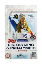 2018 Topps U.S. Winter Olympic & Paralympic Team Hobby Box 3 Hits Vonn Chloe Kim