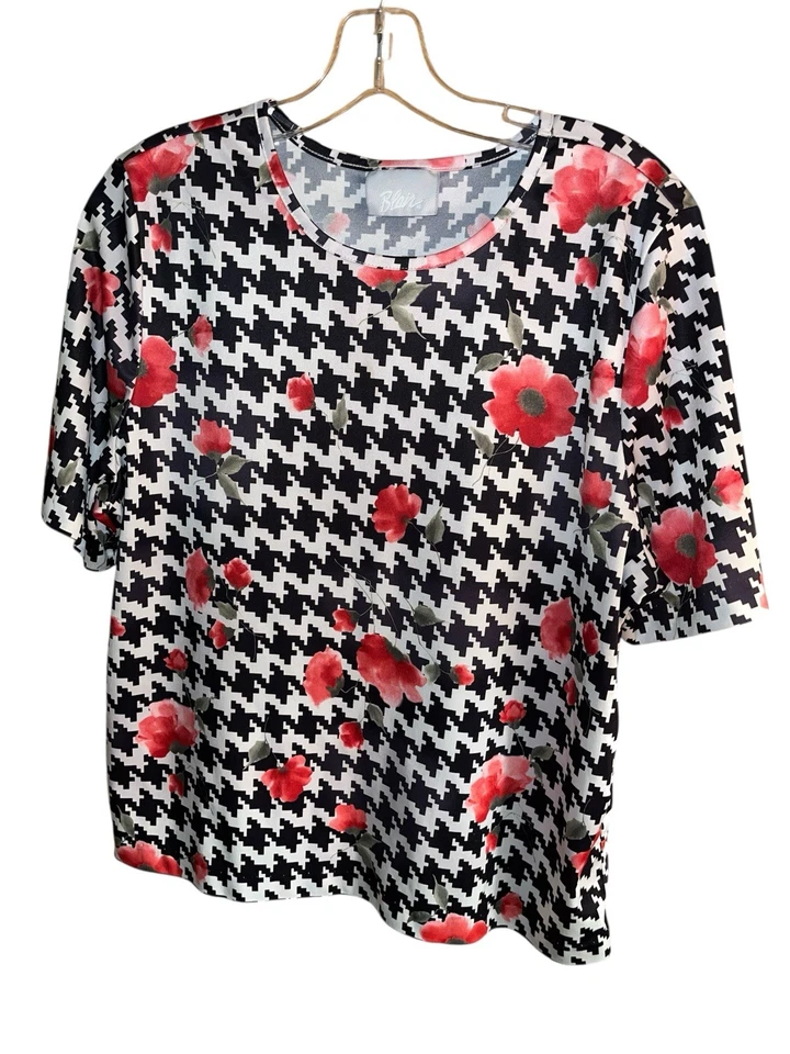 Lote de 6 camisetas pulôveres vintage Blair femininas tamanho grande camiseta básica leve - Imagem 3 de 4