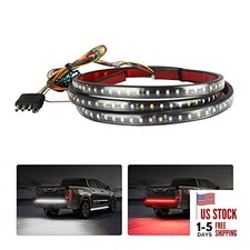 Truck Tailgate Light Bar, LED Single Row Tailgate Light Strip with Red Running