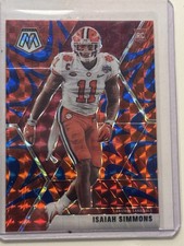🔥2020 Panini Mosaic - Rookies Isaiah Simmons #245 Mosaic Reactive Red Prizm🔥