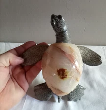 TORTUE EN PIERRE DE 18CM ET 1KG