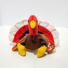 Vtg Ty Beanie Baby Gobbles Turkey 1996 w/ Hang Tag