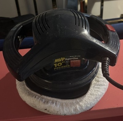 MVP WI-4550 SuperLine 10'' Polisher  120V 2600RPM .65A Green Tested Works w/Cover