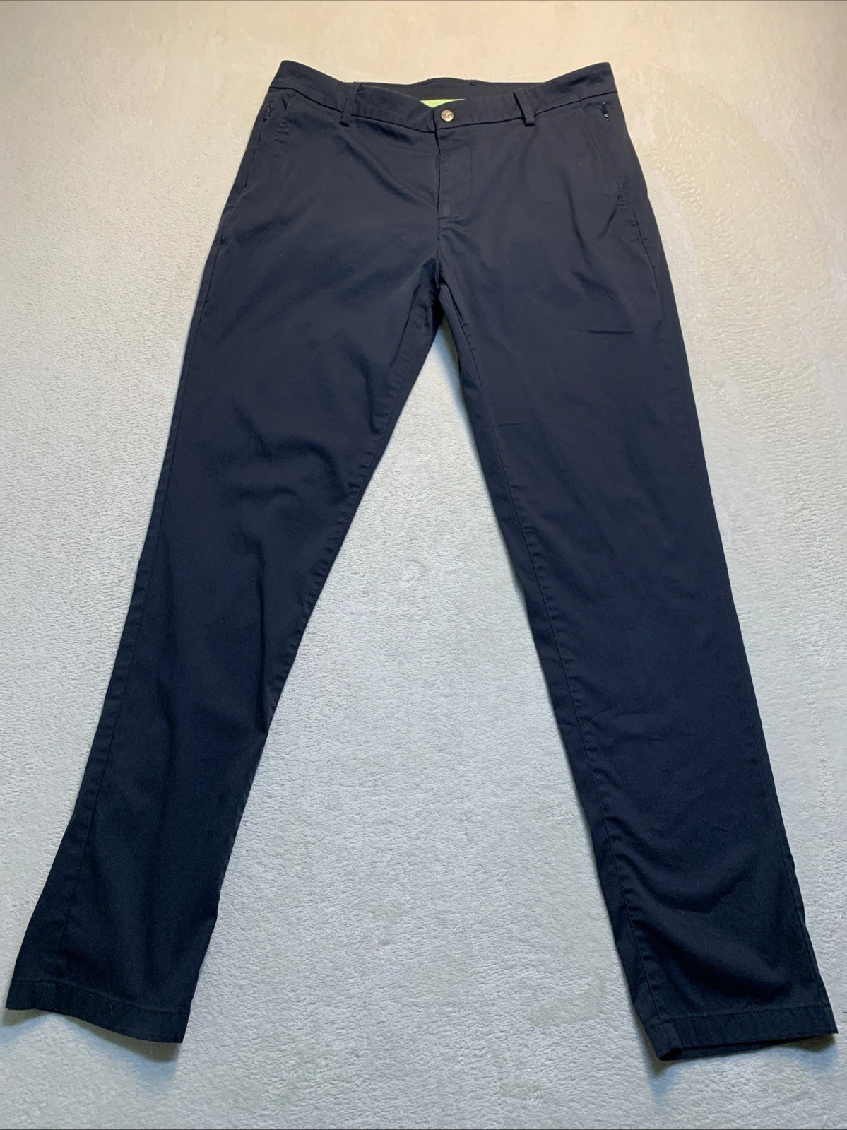 Birddogs Pants Mens Size 34 Navy Blue Boomstick 34x32 Stretch Lined Golf Casual