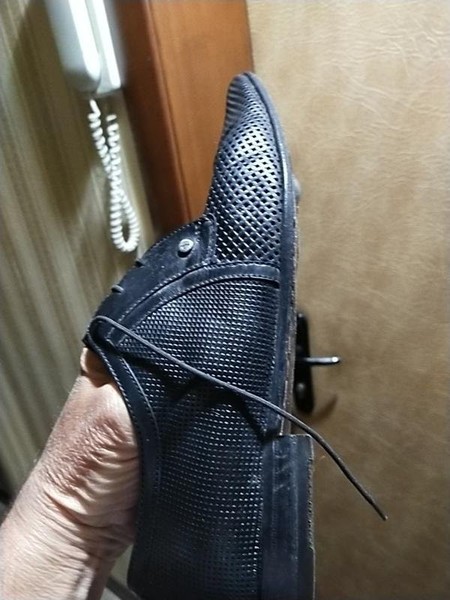 Men Aldo Brue Heels Black Leather 43