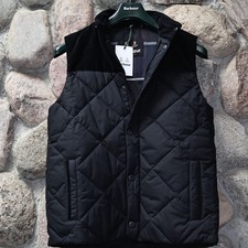 Barbour Elmwood Gilet Vest Quilted Black MGI0...