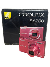 【NEAR MINT】Nikon Coolpix S6200 PINK 16MP Digital Camera 10x Optical Zoom JAPAN