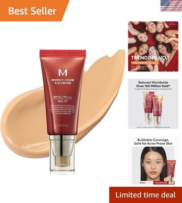 M Perfect Cover BB Cream No.27 - Naturally Hydrating SPF 42 Tinted Moisturizer