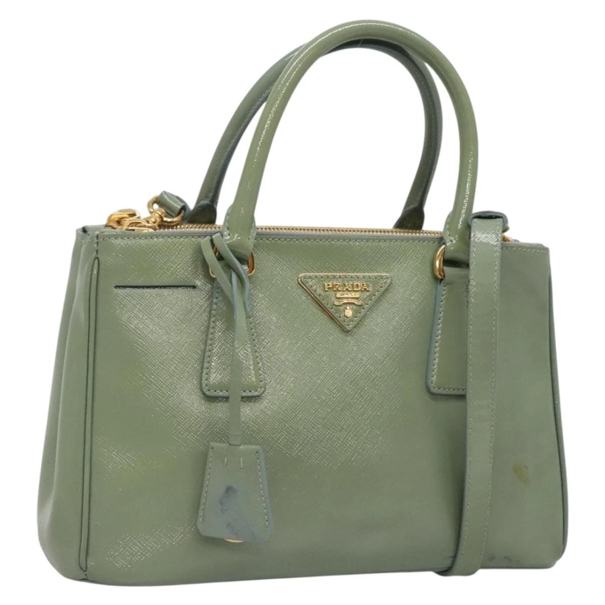 PRADA Leather Exterior Green Bags & Handbags for Women for sale - eBay