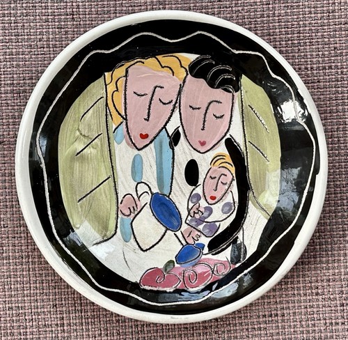 SANDRA MAGSAMEN "They Planted The Seed" CHILD'S BIRTH / BABY SHOWER Gift Plate
