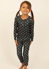 Joyfolie Jael Set Blue Geo Little Girls Size 4 Apparel Sleepwear