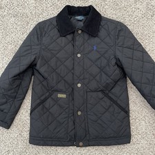 Polo Ralph Lauren Puffer Jacket Youth Medium Boys 10/12 Quilted Coat Read 