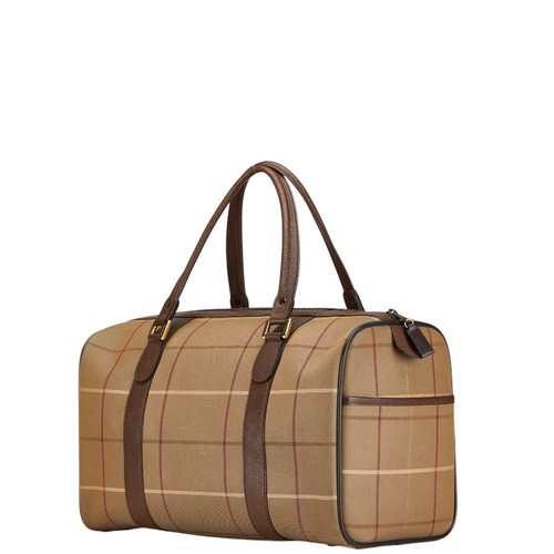 BURBERRY Check Boston Bolsa Bolsa de Viaje Bolsa de Viaje Mujer 【Usado】 - Imagen 2 de 9