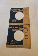 45 RPM 7" RECORD SLEEVES CO. SLEEVE 2 PACK SEE PHOTO Mercury Celebrity SLV386
